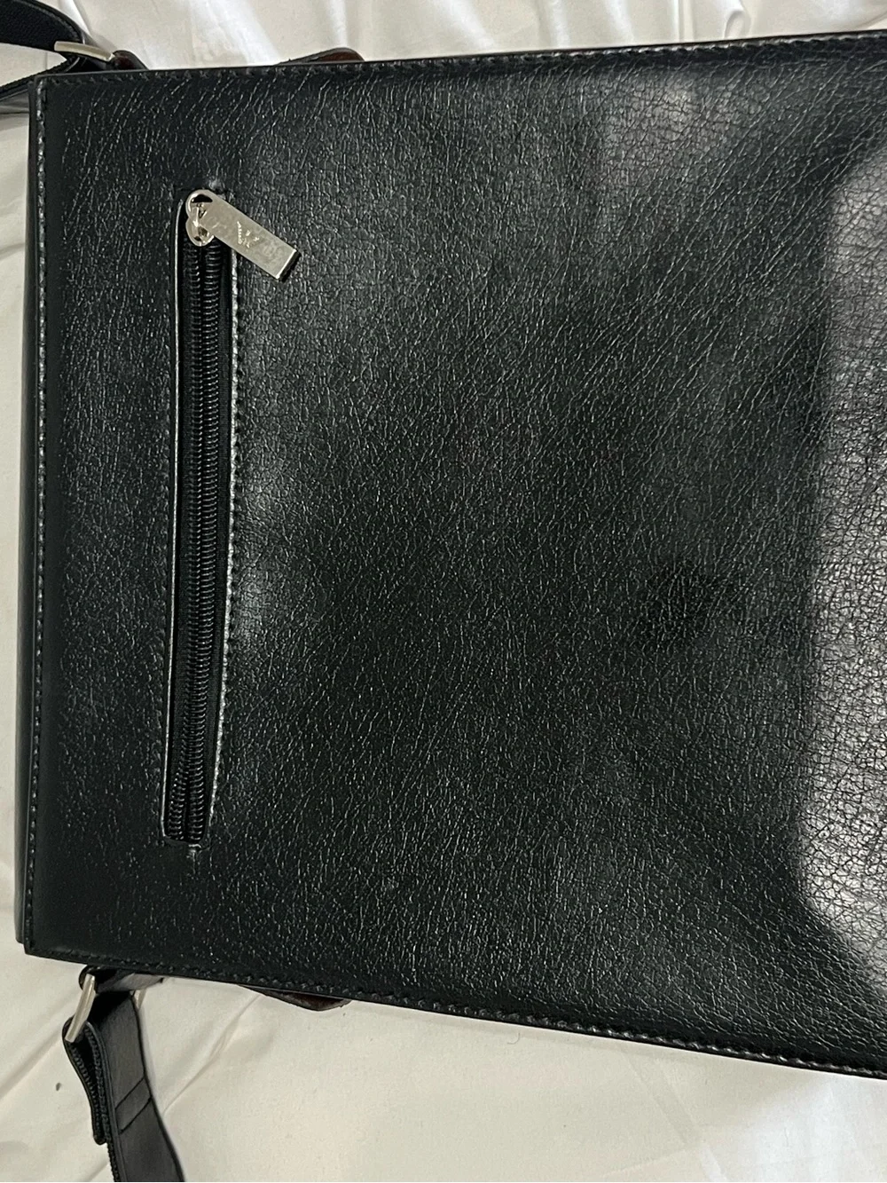 Vintage Giorgio Armani leather messenger bag